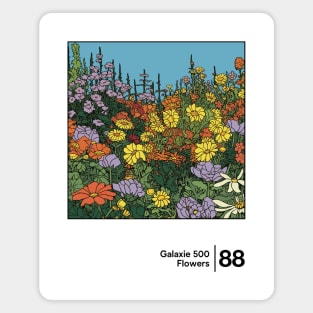 Flowers - Galaxie 500 - Minimal Style Illustration Artwork Magnet